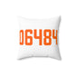 06484 Shelton Connecticut Zip Code Spun Polyester Square Pillow