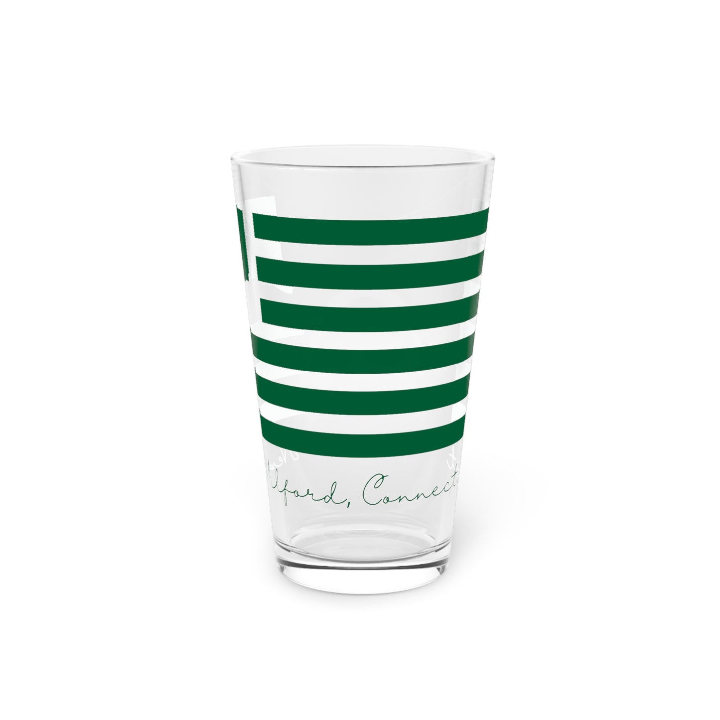 New Milford Connecticut St. Patrick’s Day Flag Pint Glass, 16oz
