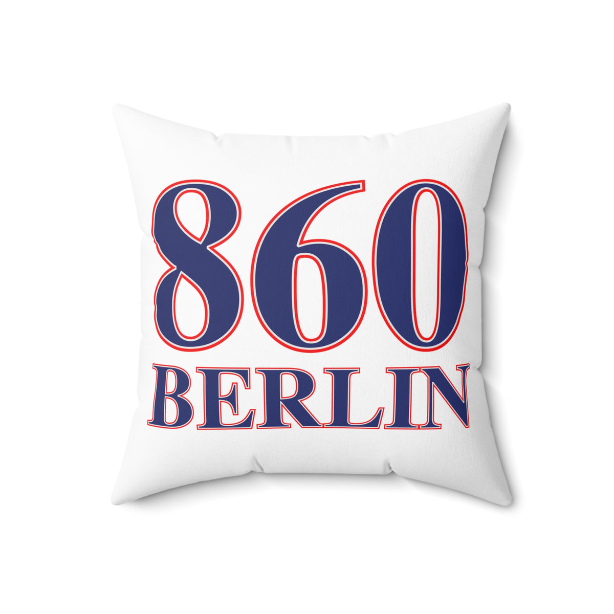860 Berlin Red, White & Blue Spun Polyester Square Pillow
