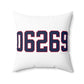 06269 Storrs Connecticut Zip Code Spun Polyester Square Pillow