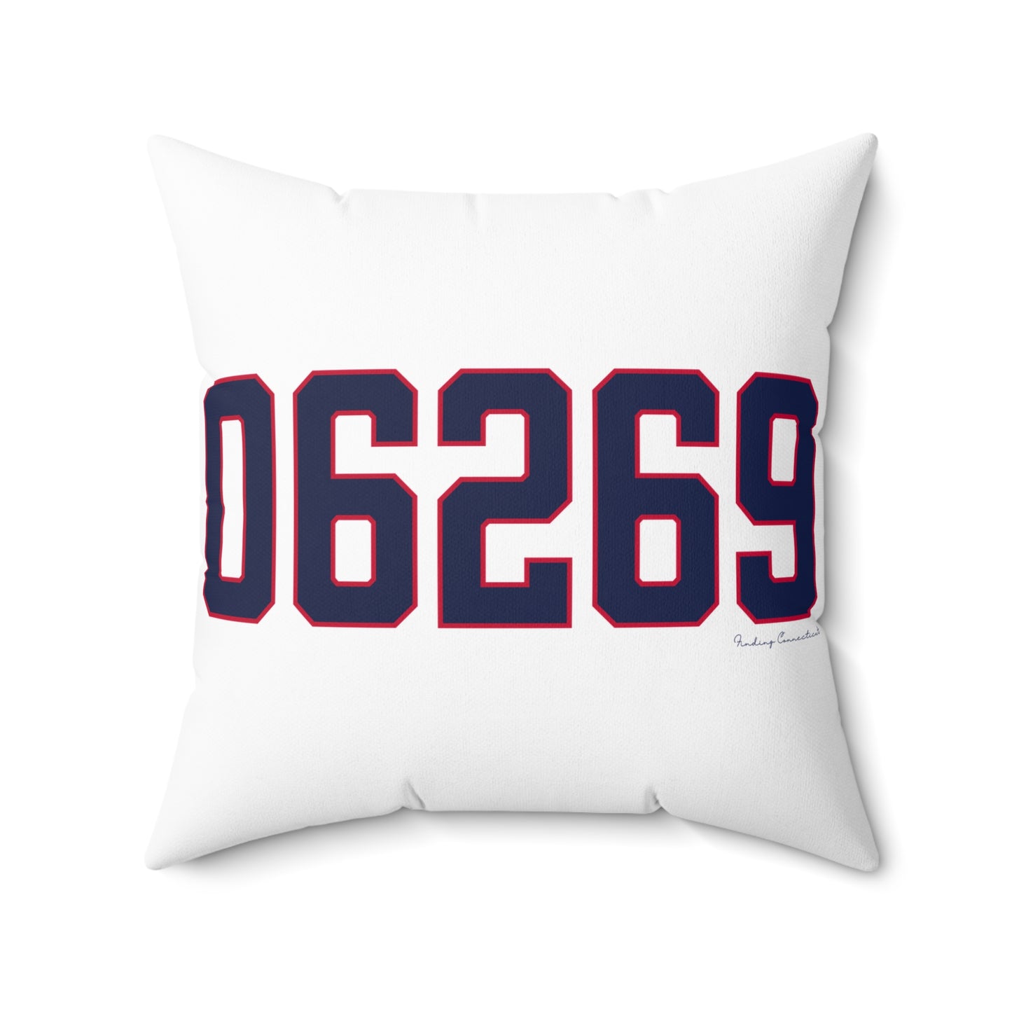 06269 Storrs Connecticut Zip Code Spun Polyester Square Pillow