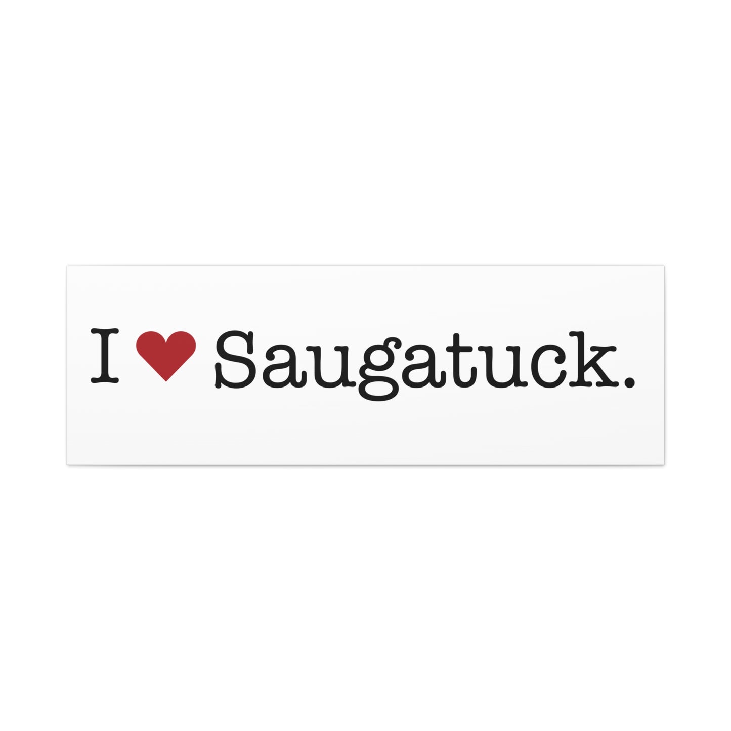 I Heart Saugatuck. Matte Canvas, Stretched, 1.25"