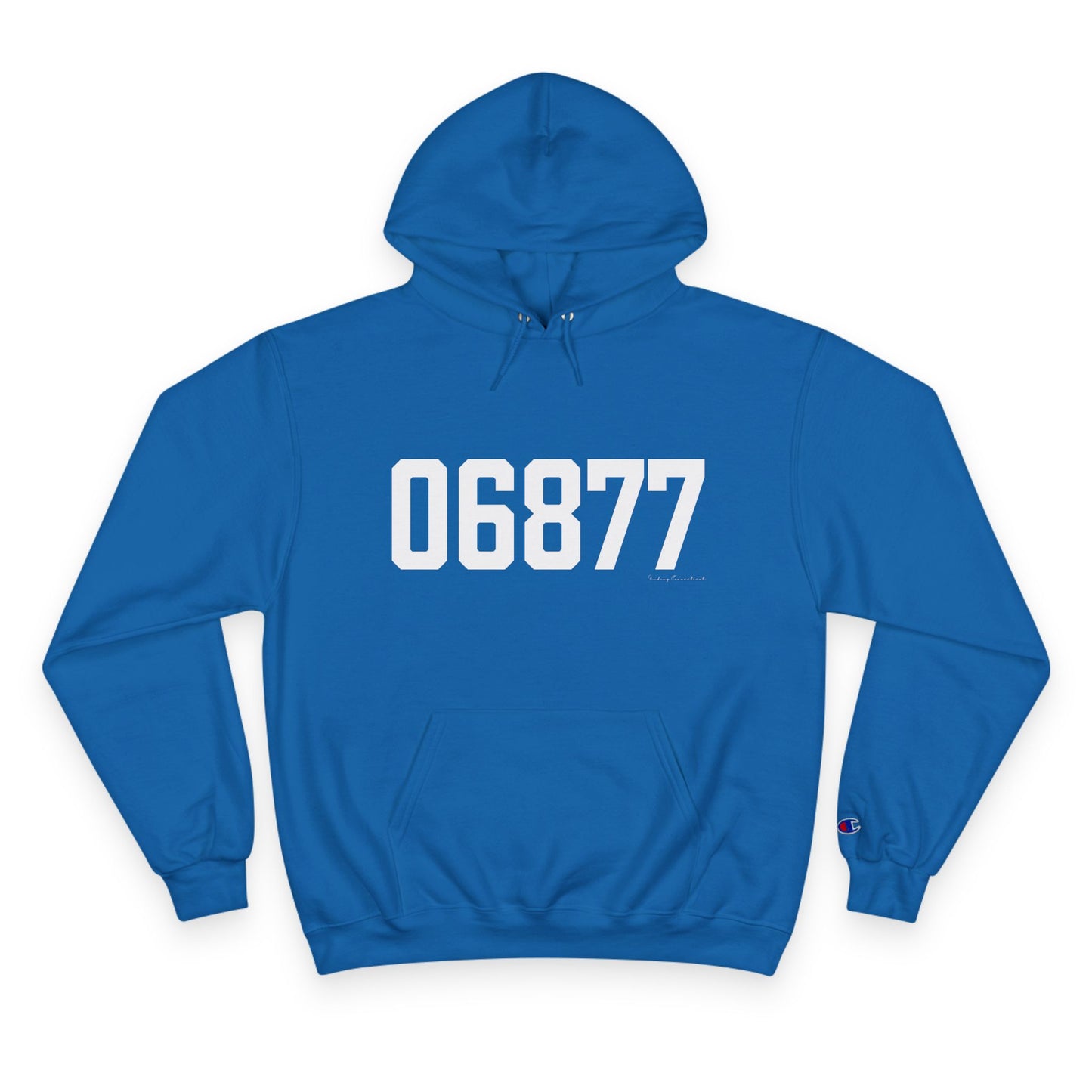 06877 Ridgefield CT Zip Code Champion Hoodie Sweatshirt