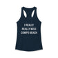 I Really Really Miss Compo Beach Women's Ideal Racerback Tank Top