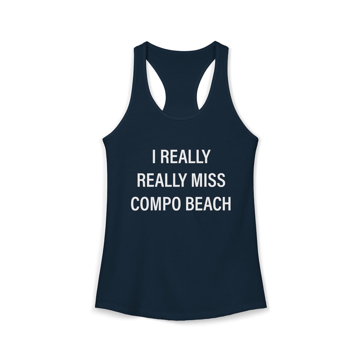I Really Really Miss Compo Beach Women's Ideal Racerback Tank Top