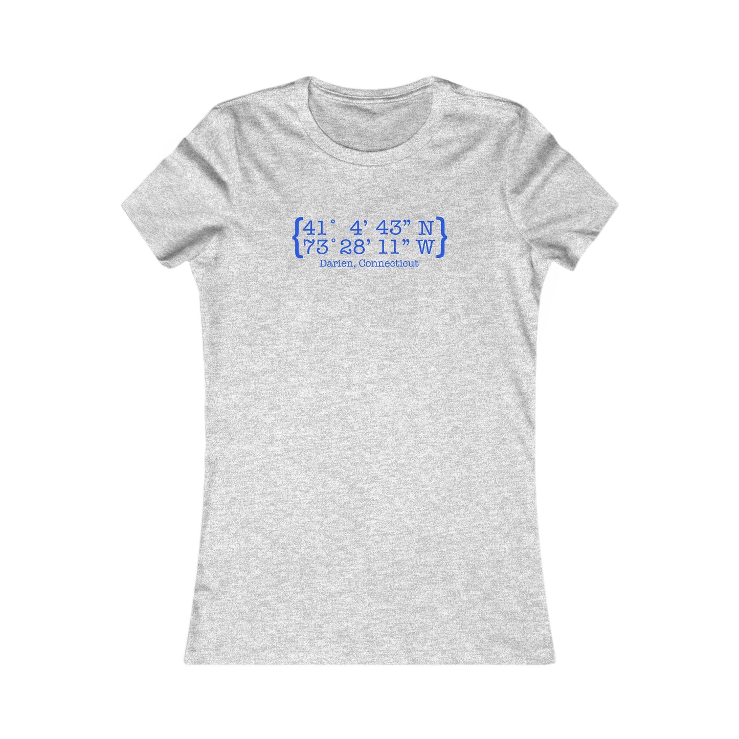 Darien Coordinates Women's Favorite T-Shirt