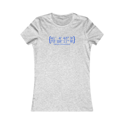 Darien Coordinates Women's Favorite T-Shirt