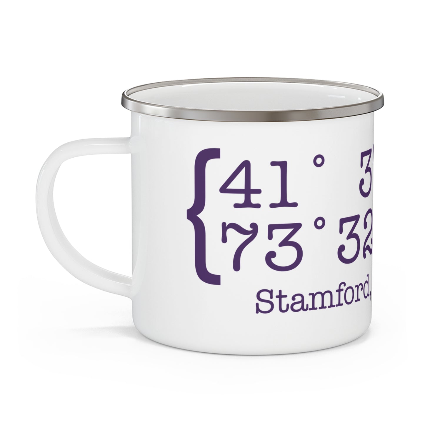 Stamford Coordinates Enamel Camping Mug