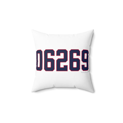 06269 Storrs Connecticut Zip Code Spun Polyester Square Pillow