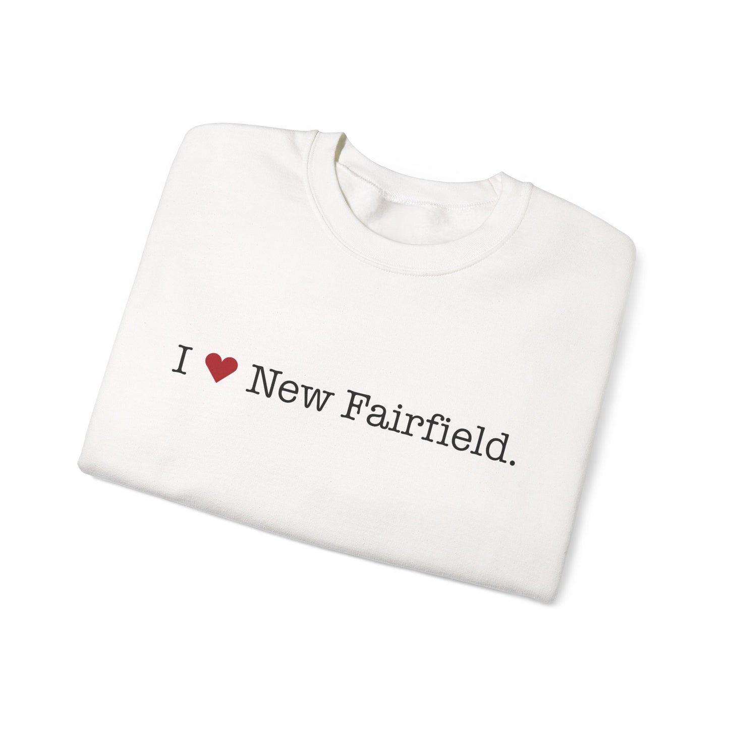 I Heart New Fairfield. Unisex Heavy Blend™ Crewneck Sweatshirt