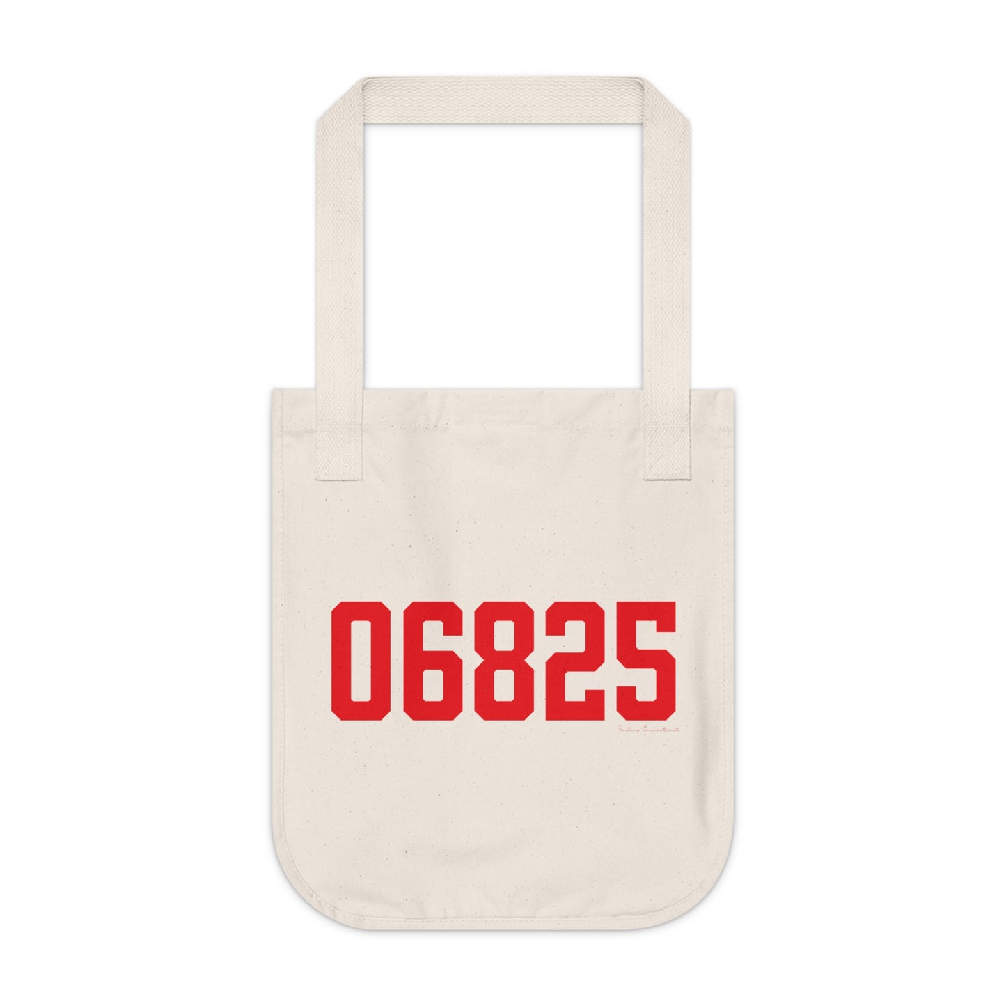 06825 Fairfield Connecticut Zip Code Organic Canvas Tote Bag