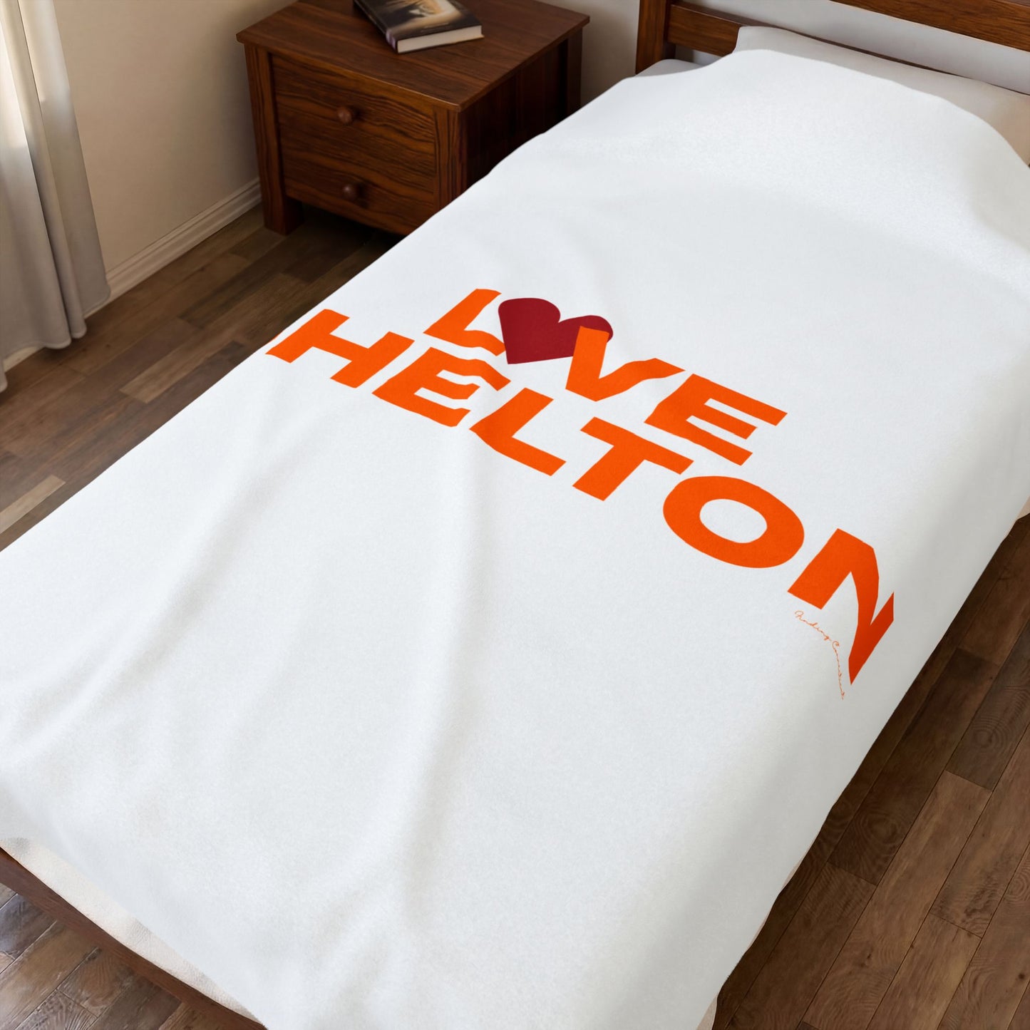 Love Shelton Velveteen Plush Blanket