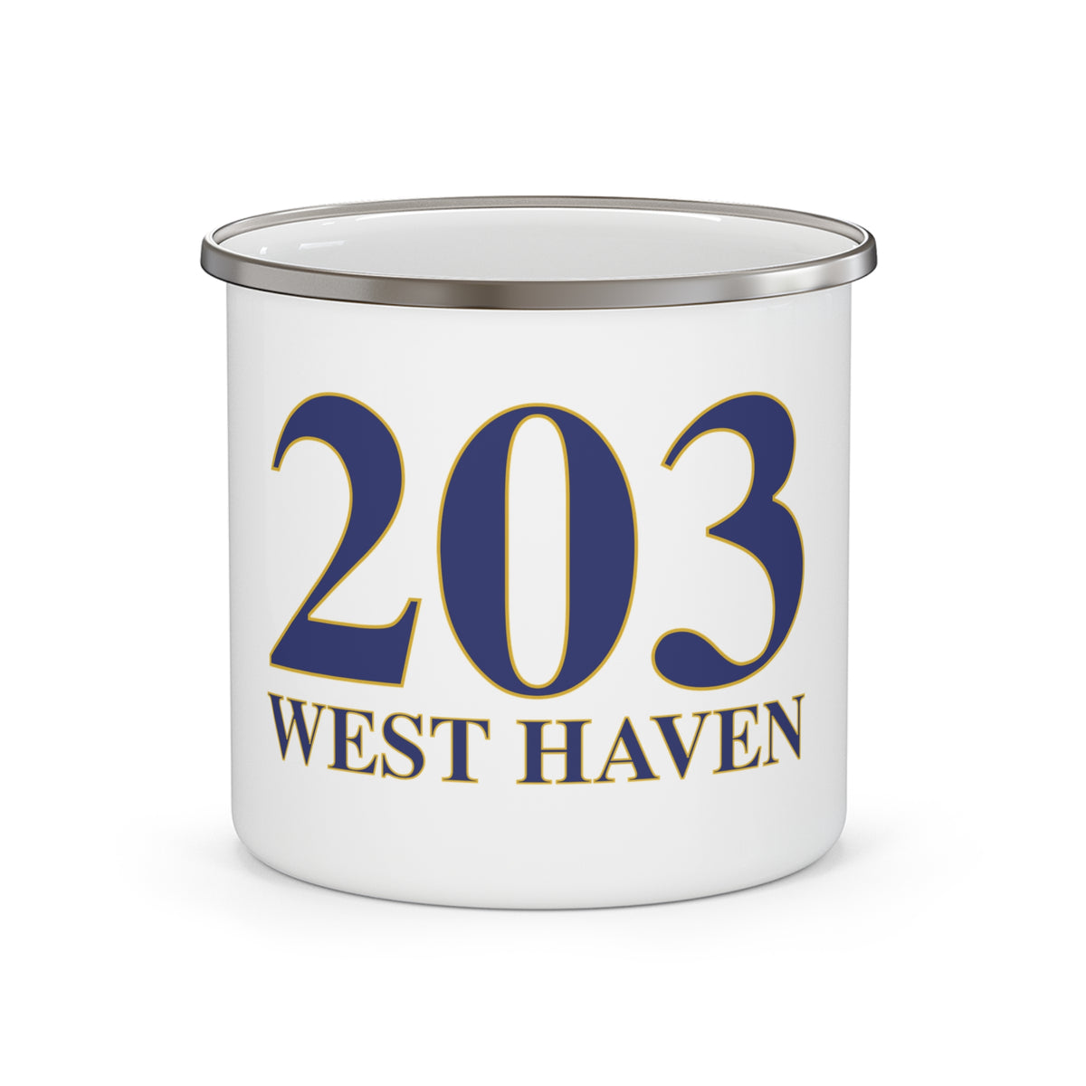 203 West Haven Enamel Camping Mug