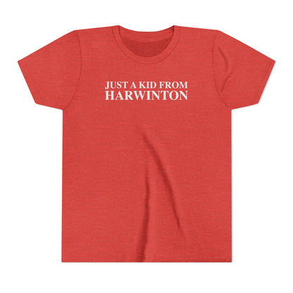 Just a kid from Harwinton Youth Short Sleeve T-Shirt