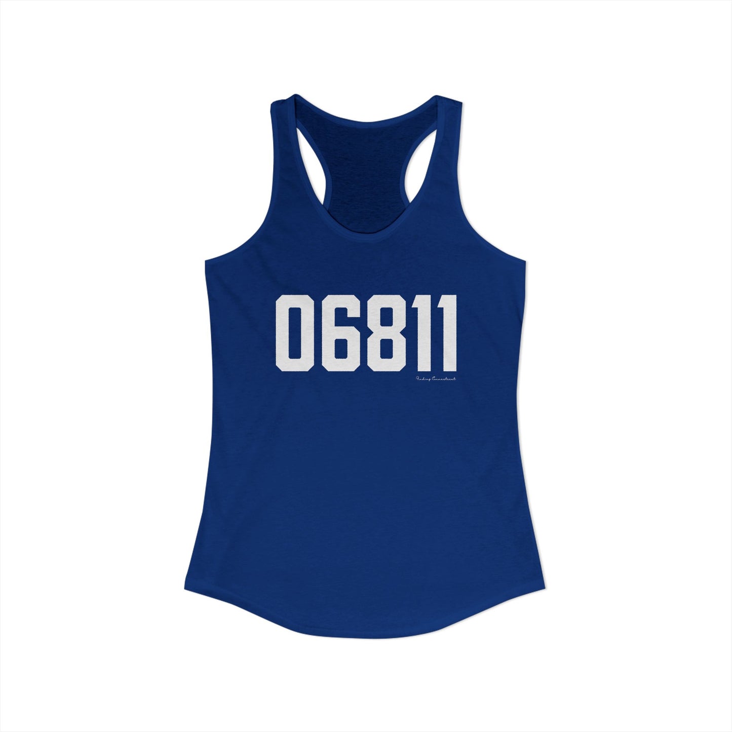 06811 Danbury CT Zip Code Women's Ideal Racerback Tank Top