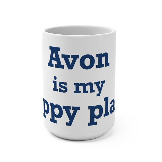 Avon is My Happy Place Zip Code Mug 15oz