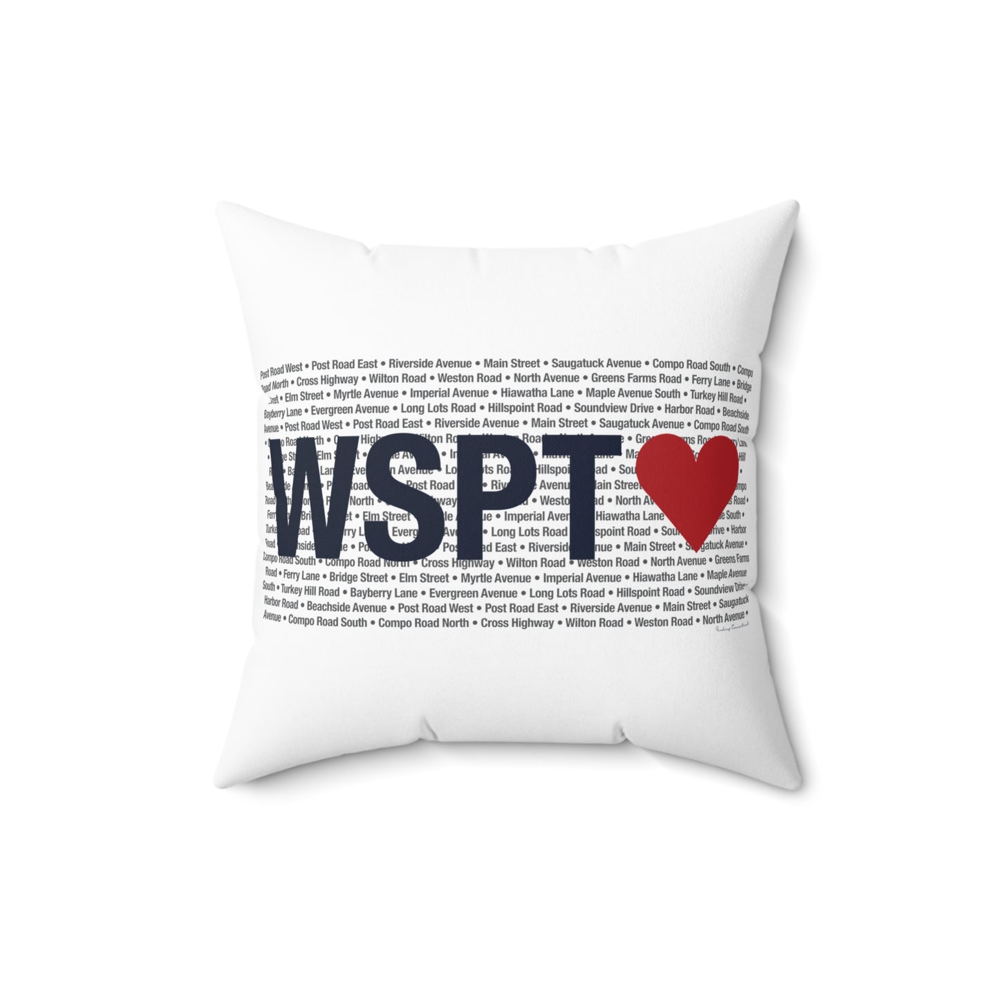 Westport Love Spun Polyester Square Pillow