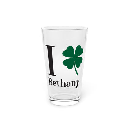 I Clover Bethany Pint Glass, 16oz