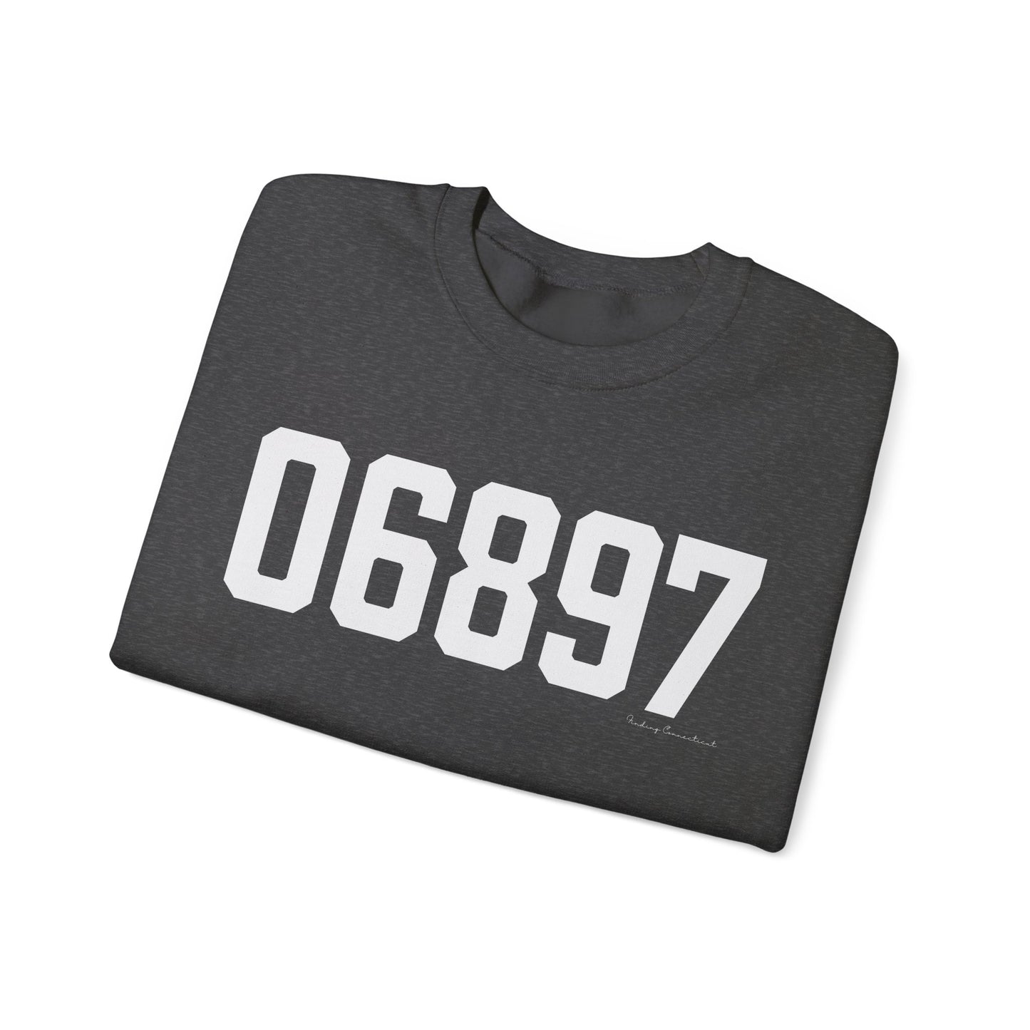 06897 Wilton CT Zip Code Unisex Heavy Blend™ Crewneck Sweatshirt