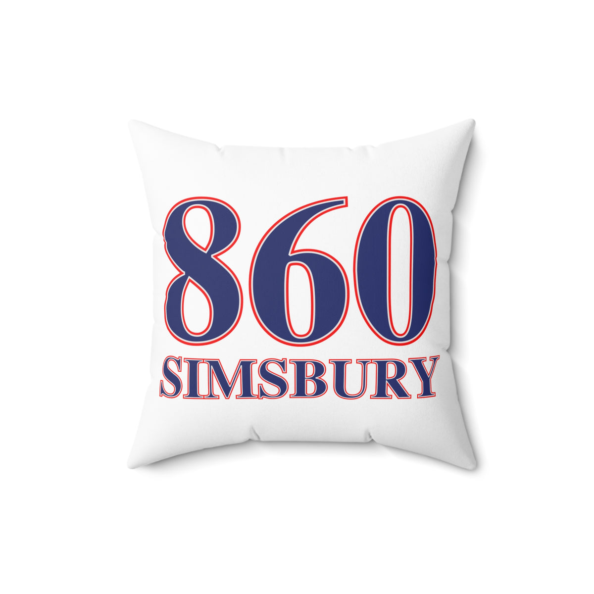 860 Simsbury Hill Red, White & Blue Spun Polyester Square Pillow