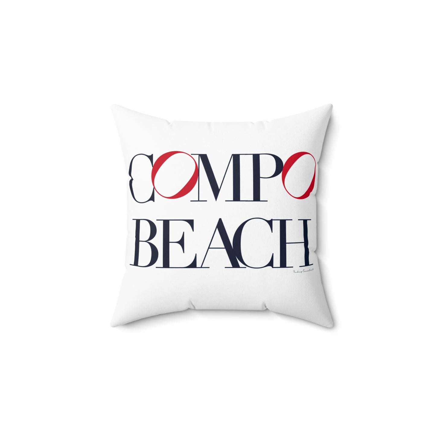 41 Tilt Compo Beach Spun Polyester Square Pillow
