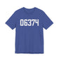 06374 Plainfield CT Zip Code Unisex Jersey Short Sleeve T-Shirt