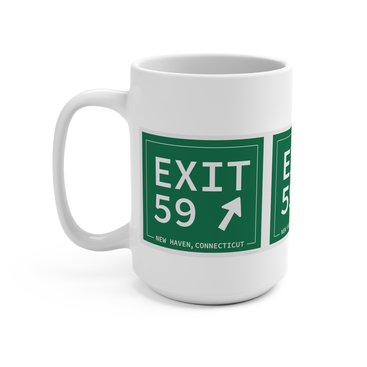 Vintage Exit 59 WCP Sign Mug 15oz