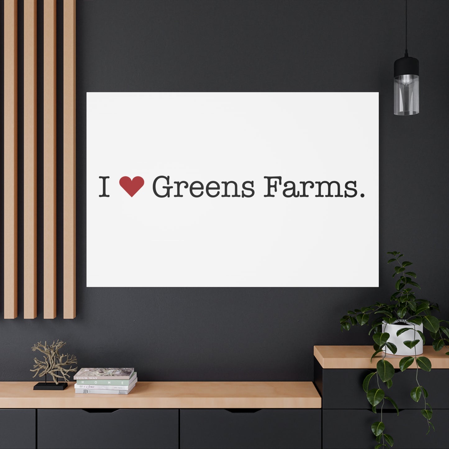 I Heart Greens Farms. Matte Canvas, Stretched, 1.25"