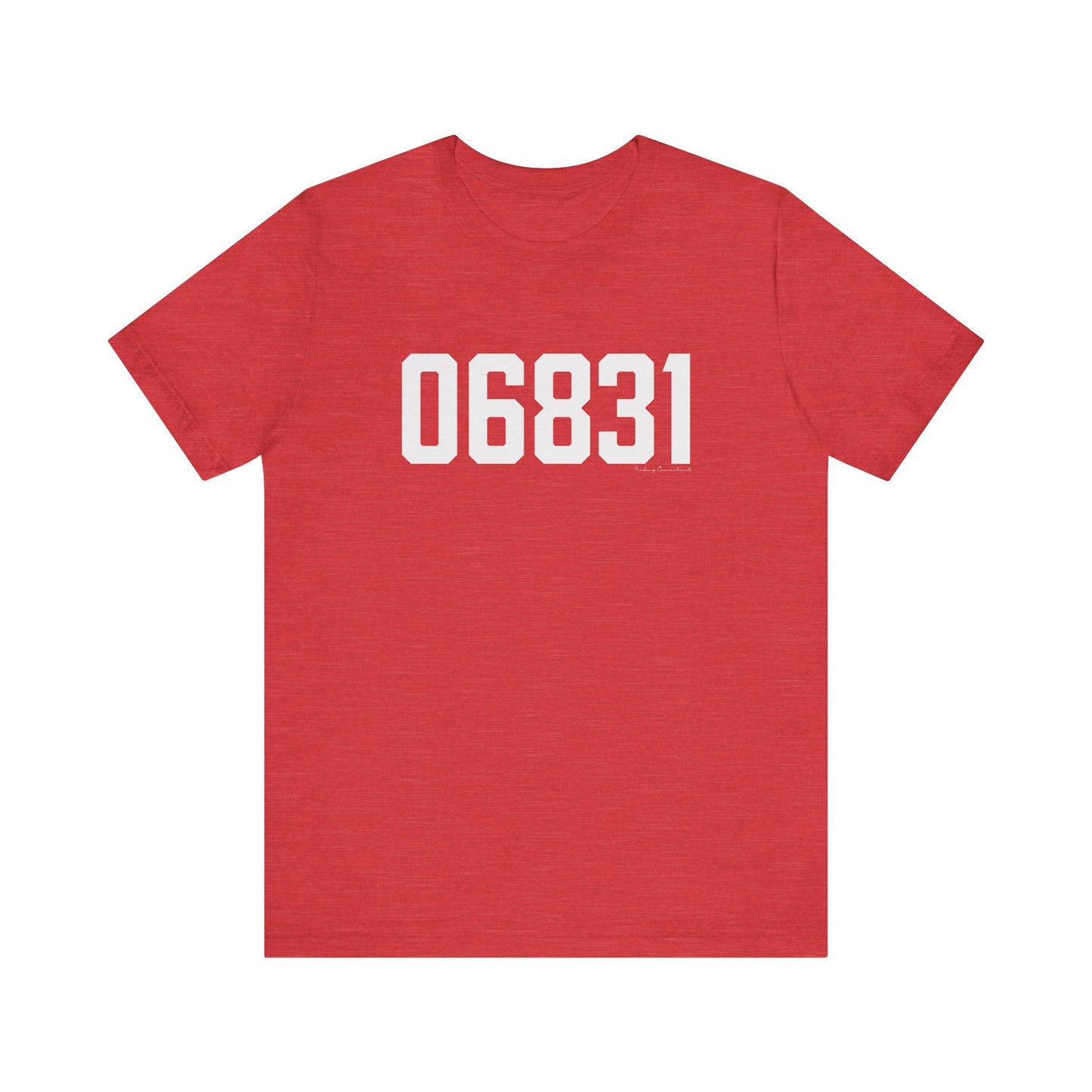 06831 - Greenwich CT Zip Code Unisex Jersey Short Sleeve T-Shirt