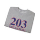 203 Bridgeport Red, White & Blue Unisex Heavy Blend™ Crewneck Sweatshirt