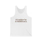 I'd rather be in Middletown Unisex Jersey Tank