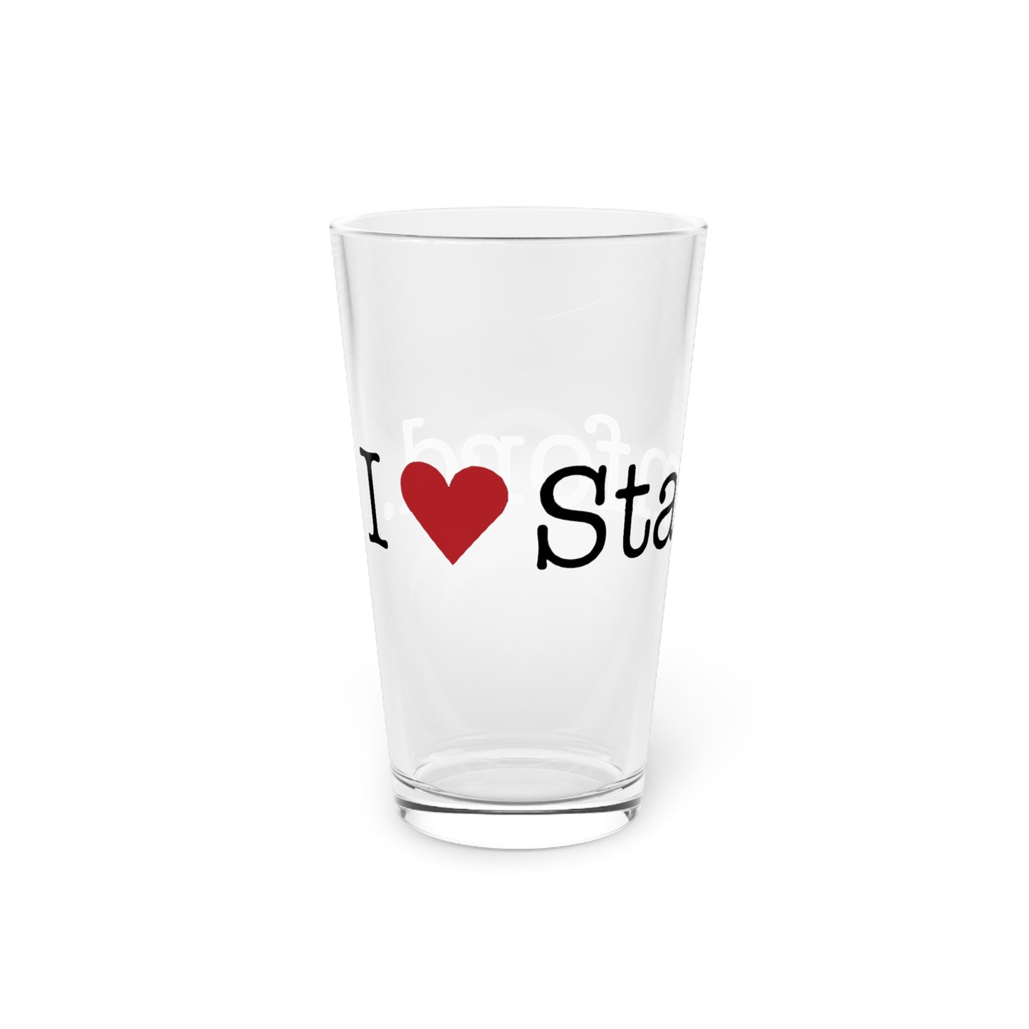 I Heart Stamford. Pint Glass, 16oz