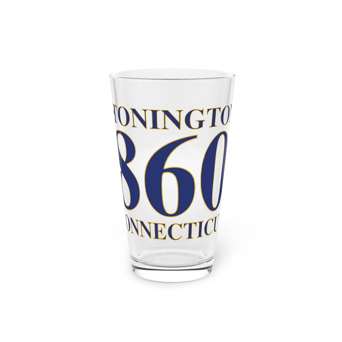 Stonington 860 Connecticut Pint Glass, 16oz