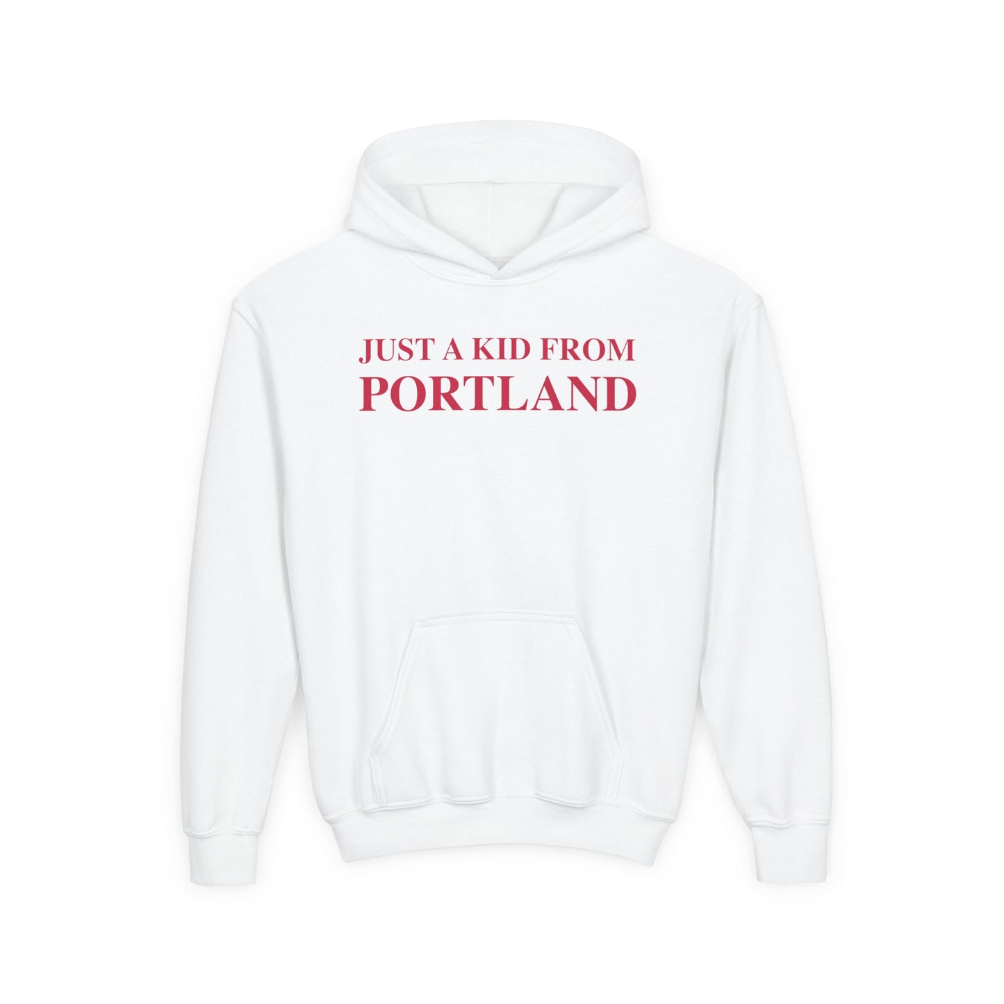 Just a kid from Portland Youth Heavy Blend Hooded Sweatshirt
