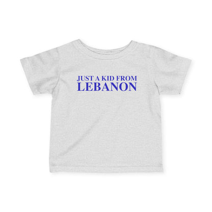 Just a kid from Lebanon Infant Fine Jersey T-Shirt