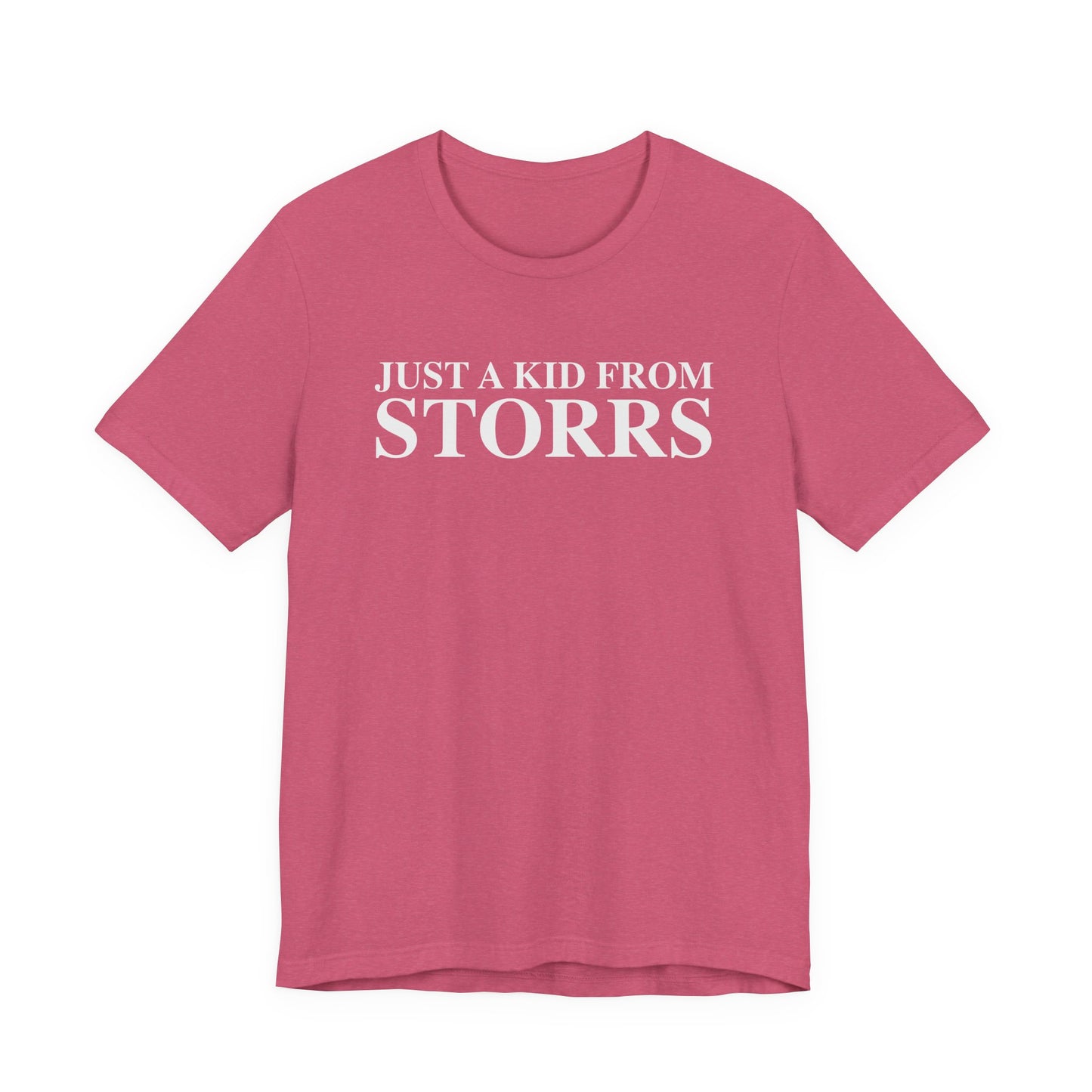 Just a kid from Storrs Unisex Jersey Short Sleeve T-Shirt