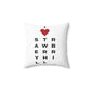 Strawberry Hill Vision Spun Polyester Square Pillow