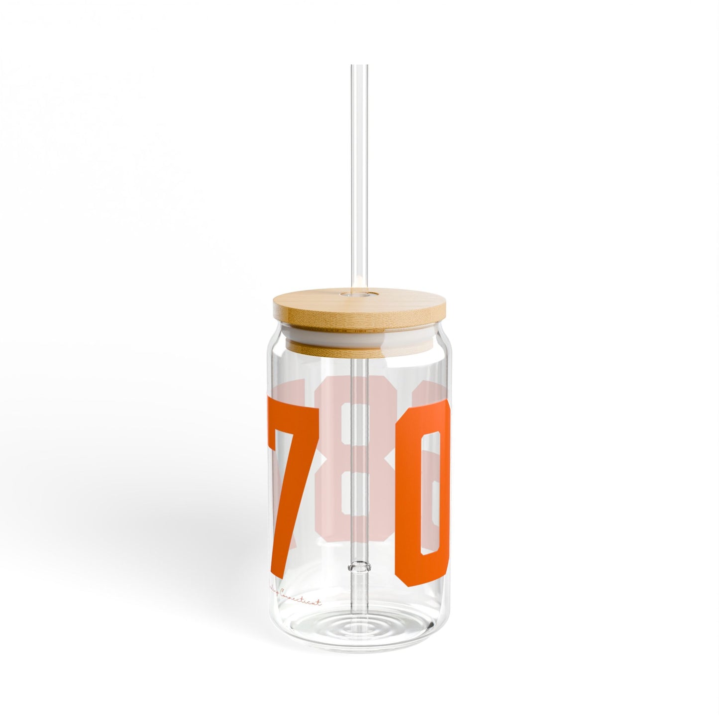 06877 Ridgefield Connecticut Zip Code Sipper Glass, 16oz