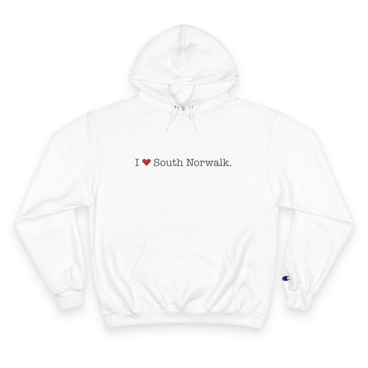 I Heart South Norwalk. Champion Hoodie
