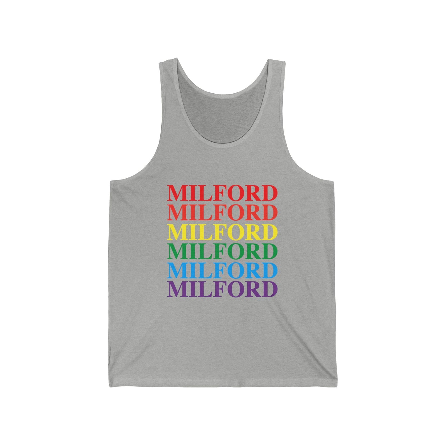 Milford Pride Unisex Jersey Tank