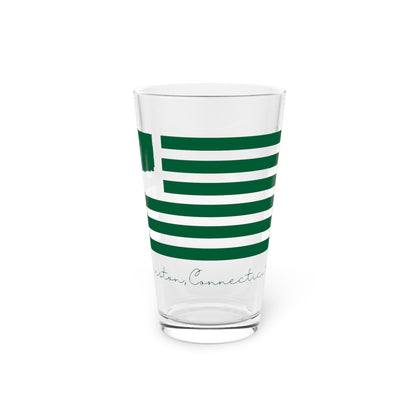 Weston Connecticut St Patrick’s Day Flag Pint Glass, 16oz