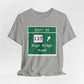 Vintage Merritt Parkway Exit 35 Sign Unisex Jersey Short Sleeve T-Shirt