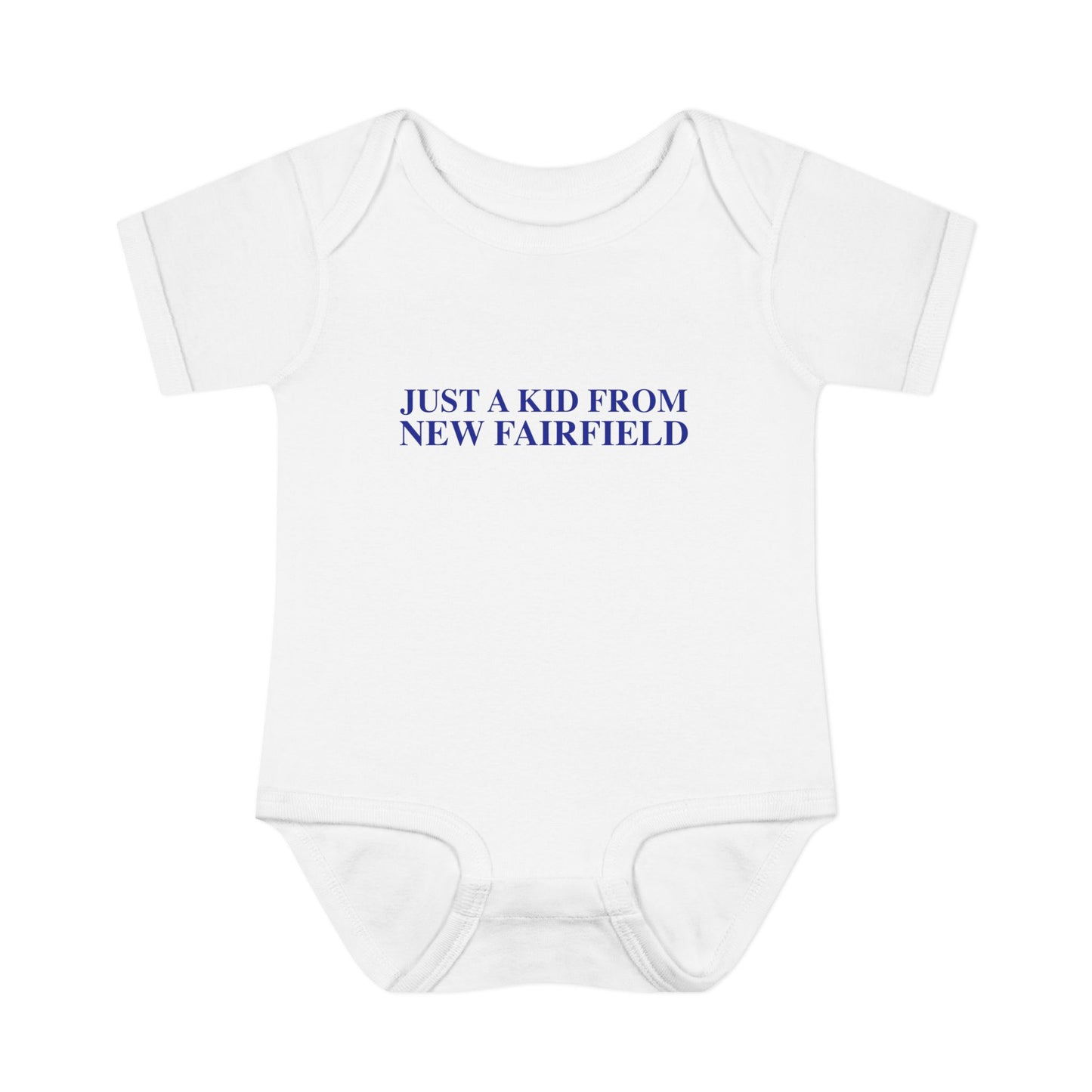 Just a kid from New Fairfield Infant Baby Rib Bodysuit