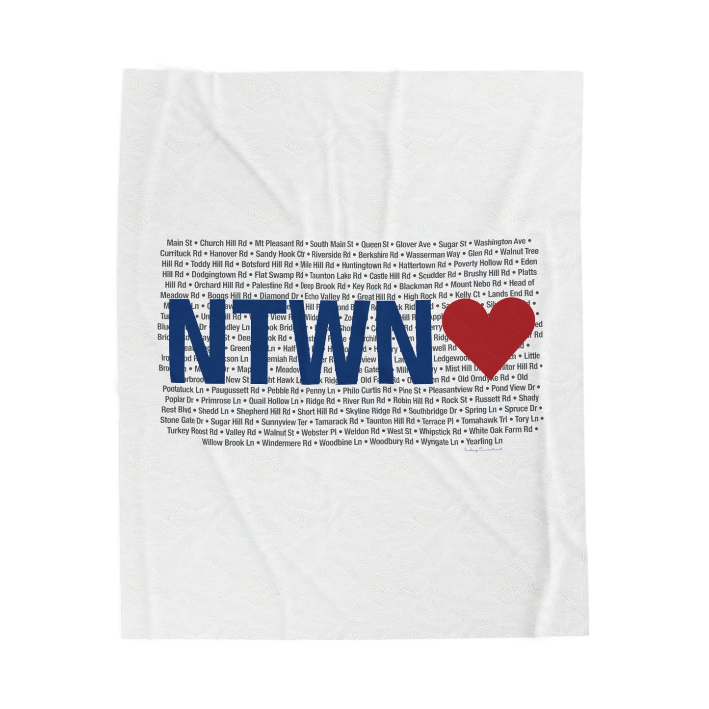 Newtown Love Velveteen Plush Blanket