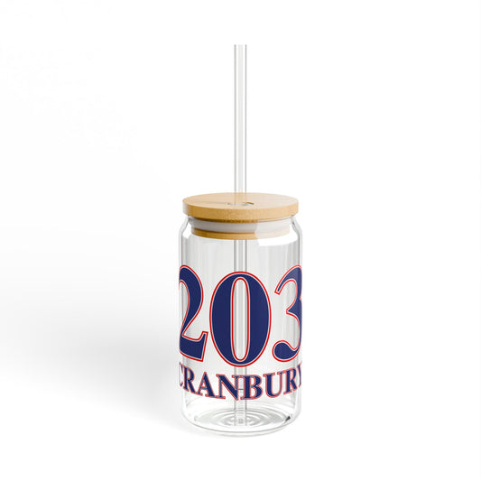 203 Cranbury Red, White & Blue Sipper Glass, 16oz