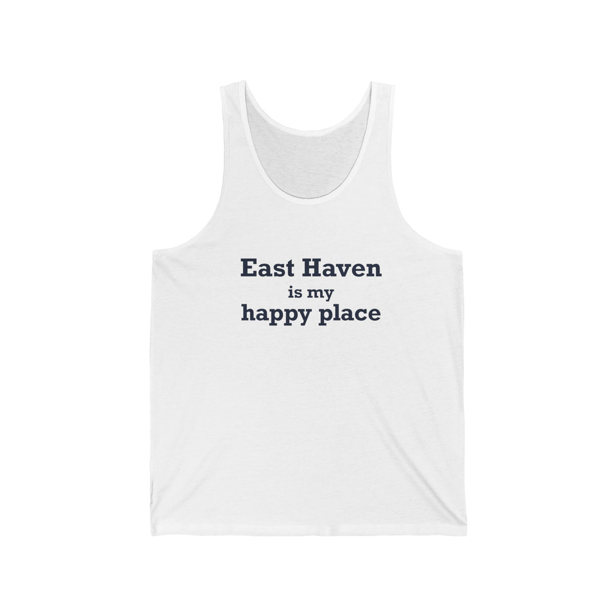 East Haven Is My Happy Place Unisex Jersey Tank Top