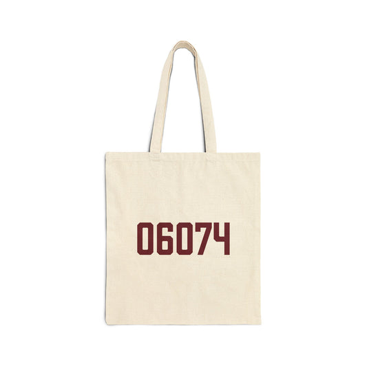 06074 South Windsor Connecticut Zip Code Cotton Canvas Tote Bag