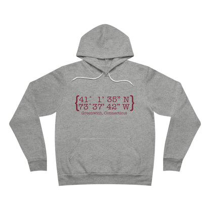 Greenwich Coordinates Unisex Sponge Fleece Pullover Hoodie