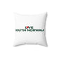Love South Norwalk Spun Polyester Square Pillow
