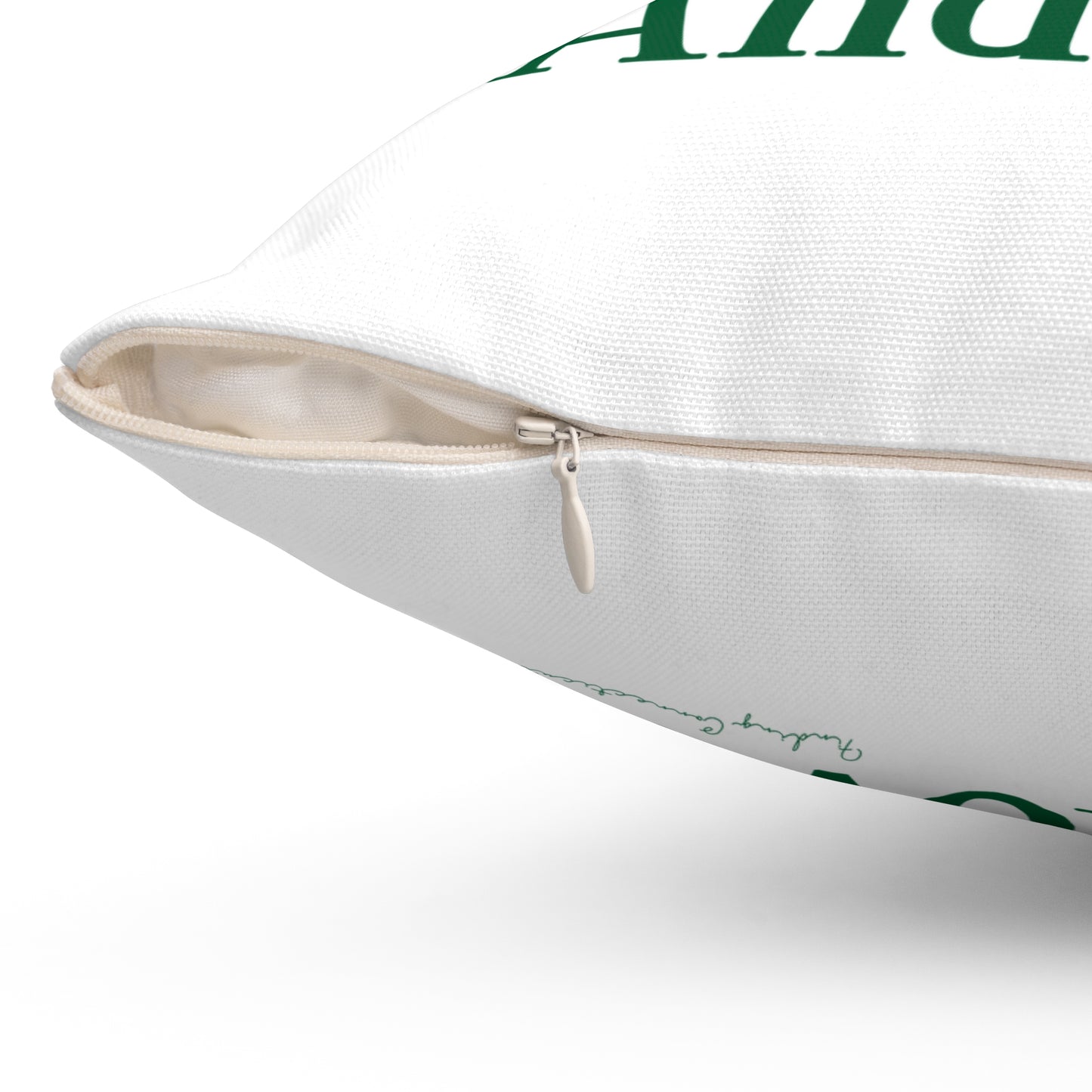 I Clover Andover Spun Polyester Square Pillow